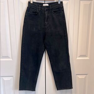 Oak & Fort Black High Rise Ankle‎ Length Jeans Size M
